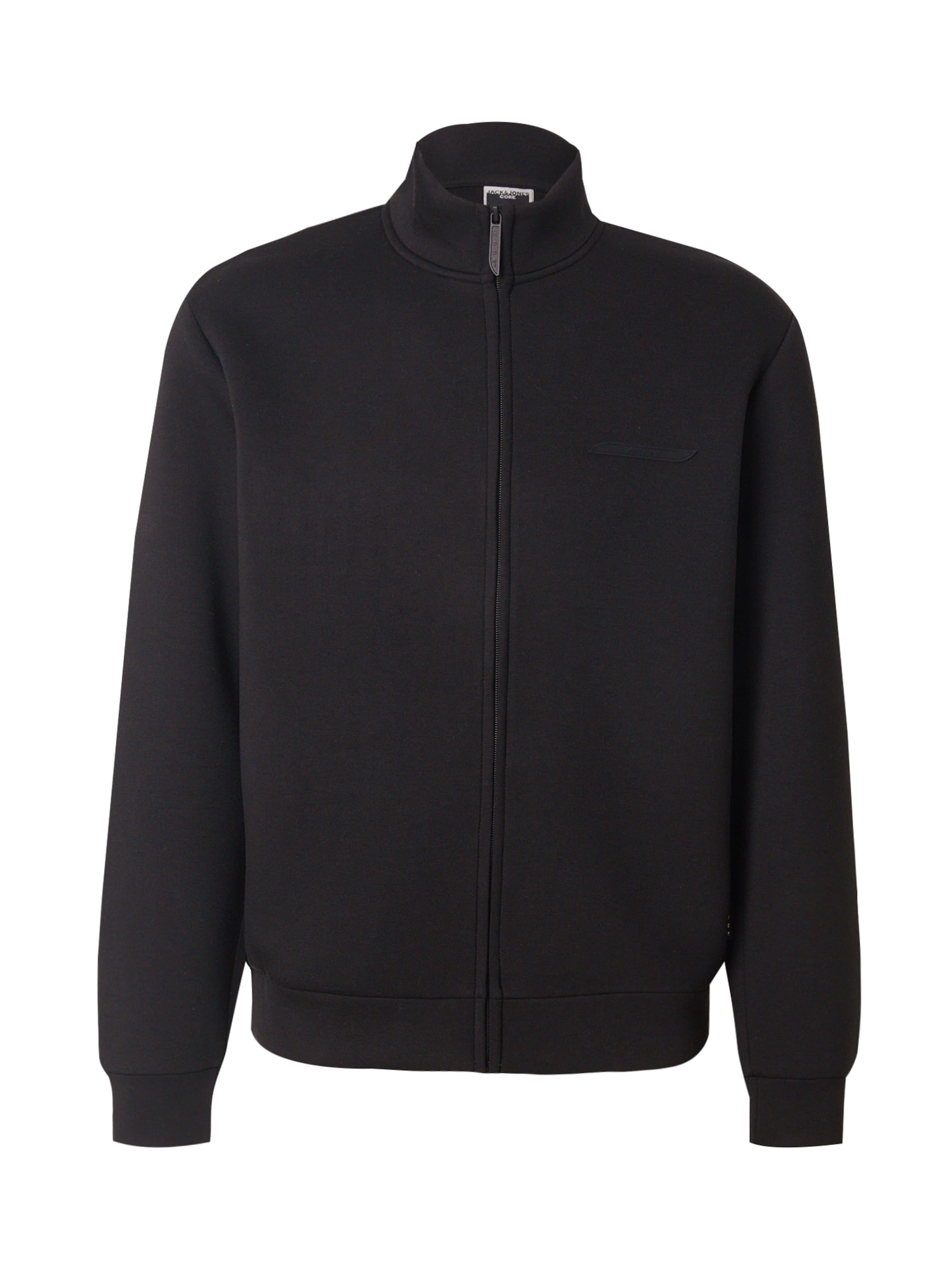 JACK & JONES Sweatjacke 'JCOFusion' in schwarz, Produktansicht