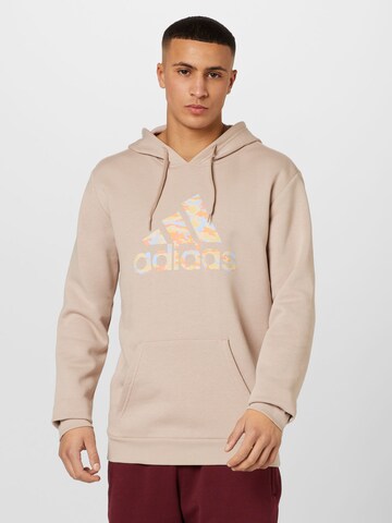 ADIDAS SPORTSWEAR - Sweatshirt de desporto 'Camo' em rosa: frente