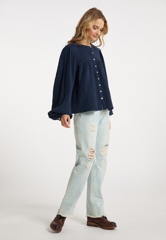 DreiMaster Vintage Bluse i blå