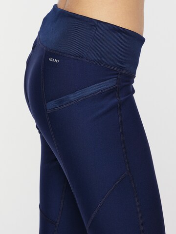 ADIDAS GOLF Skinny Sportbroek in Blauw