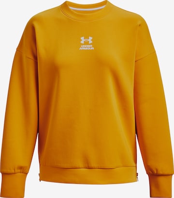 UNDER ARMOUR Athletic Sweatshirt in Gold: front