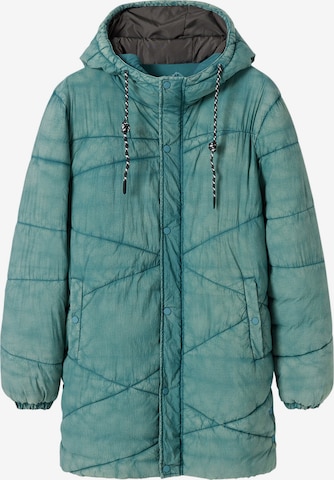 Manteau d’hiver Desigual en vert : devant