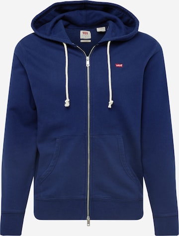 LEVI'S ® Sweat jacket 'New Original Zip Up' in Blue: front