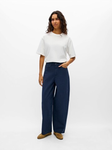 OBJECT Barrel Jeans 'OBJMOJI' in Blue
