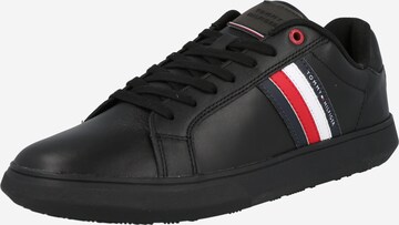 Sneaker low de la TOMMY HILFIGER pe negru: față