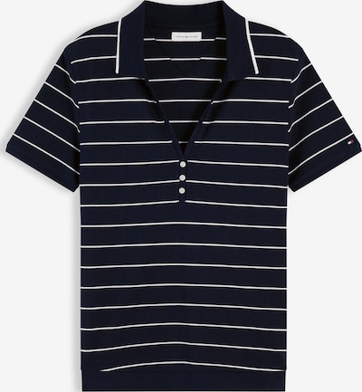 XS dydžio Marškinėliai iš TOMMY HILFIGER, spalva – tamsiai mėlyna / balta, Prekių apžvalga