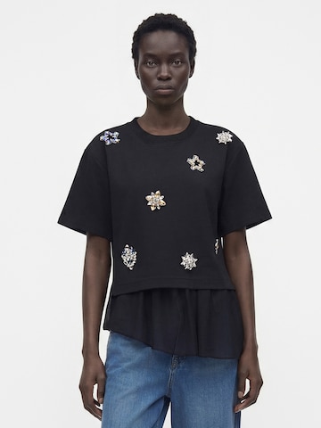 Munthe T-Shirt 'VACH' in Schwarz: Vorderseite