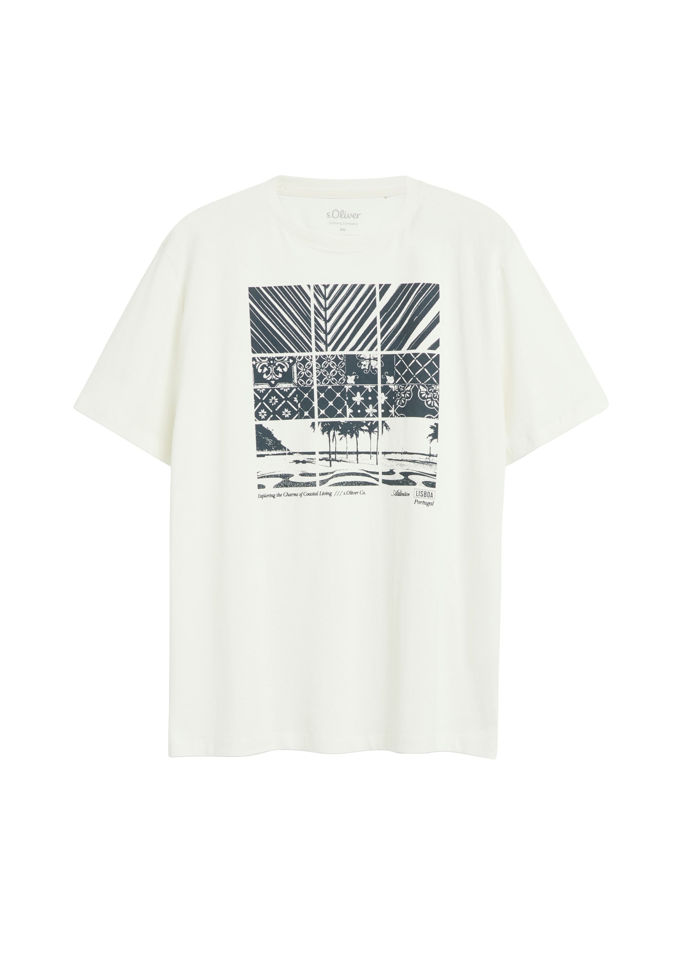 s.Oliver T-Shirt in Beige: Vorderseite