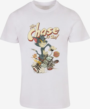T-Shirt 'Tom And Jerry - The Chase Is On' ABSOLUTE CULT en blanc : devant