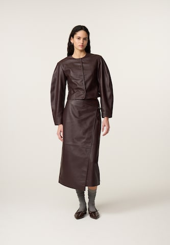 Fabienne Chapot Skirt in Brown: front