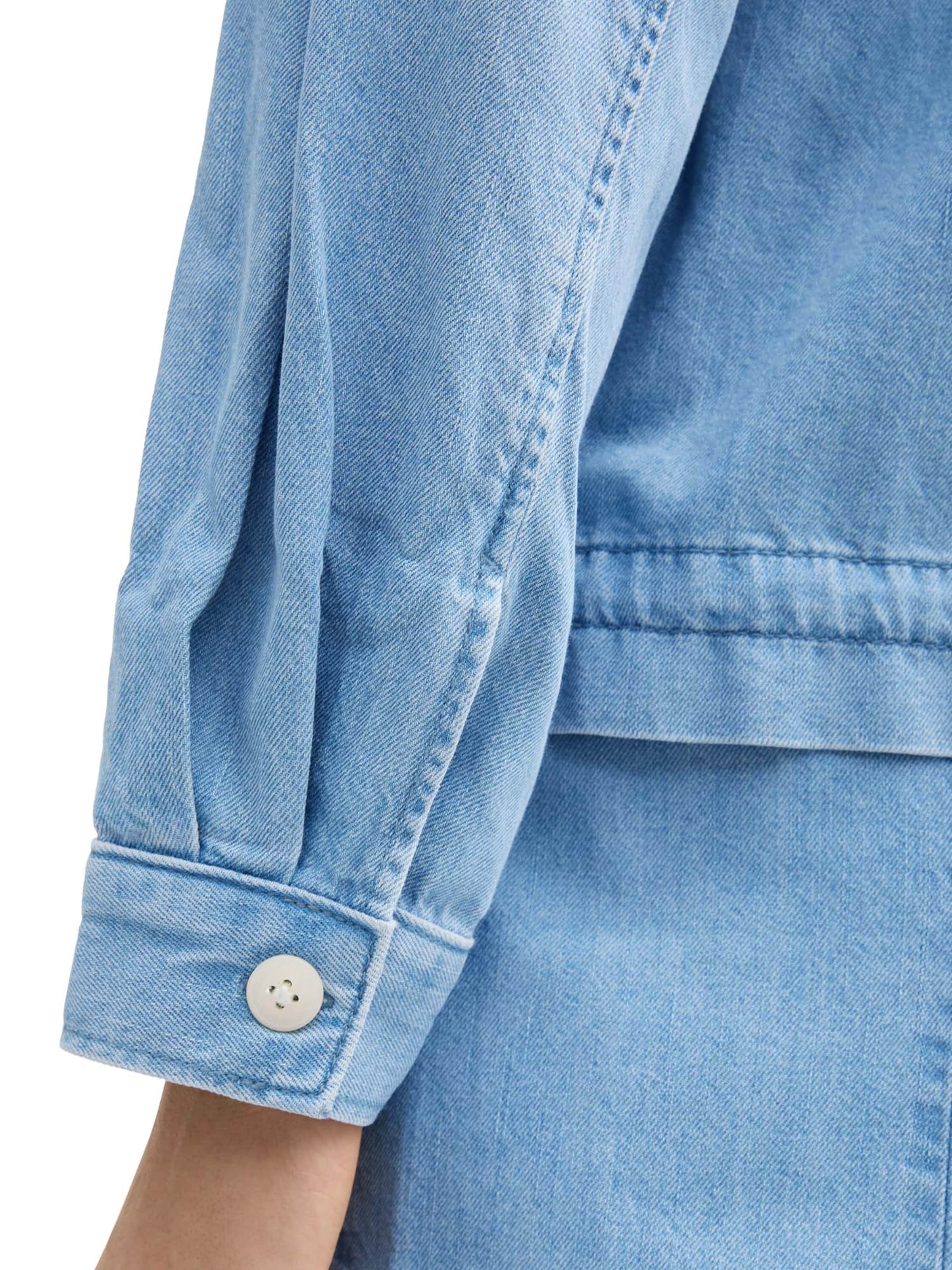 TOM TAILOR DENIM Φθινοπωρινό και ανοιξιάτικο μπουφάν σε μπλε