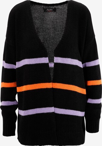 Aniston CASUAL Knit Cardigan in Black: front