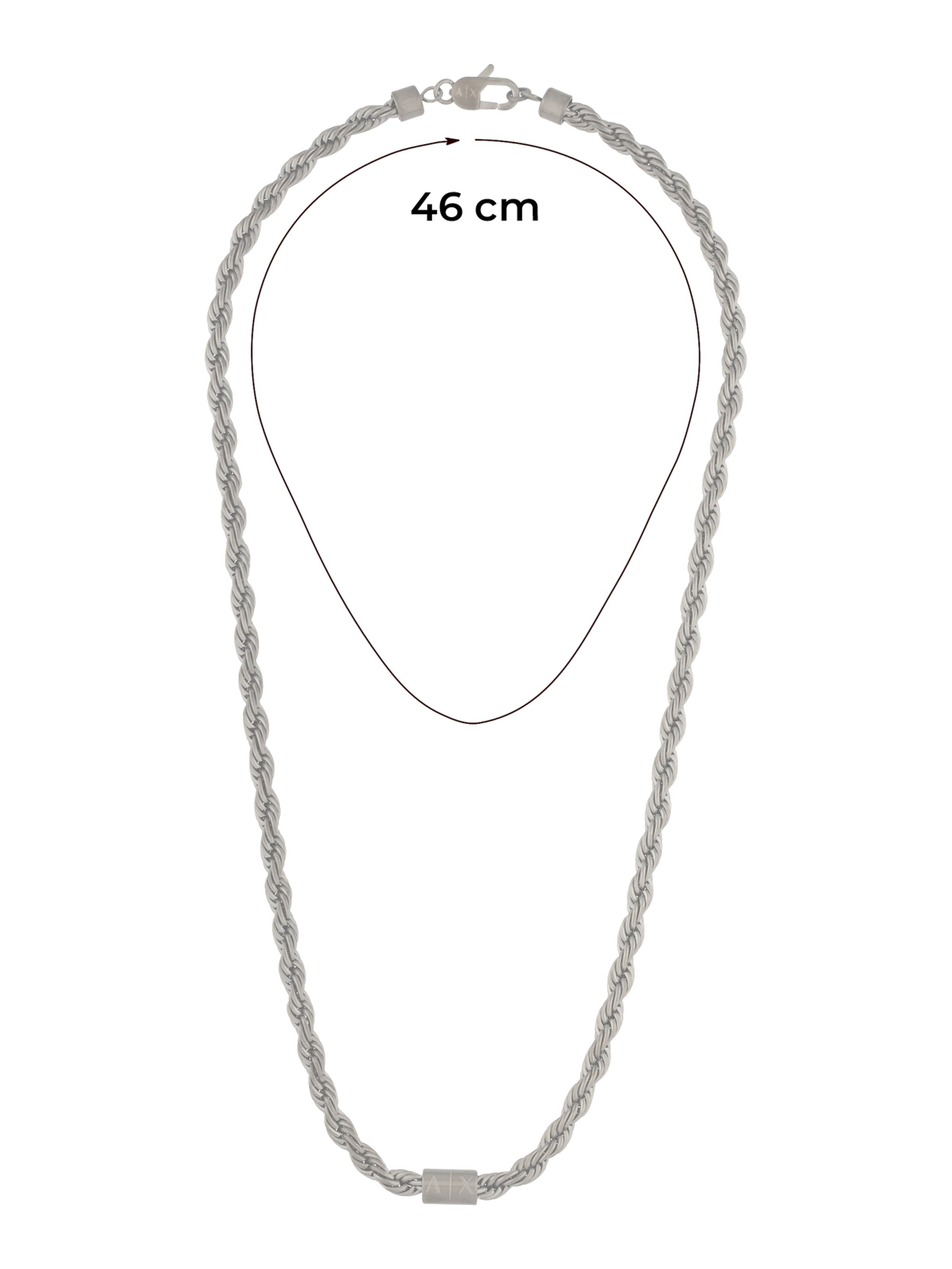 ARMANI EXCHANGE Verižica | srebrna barva