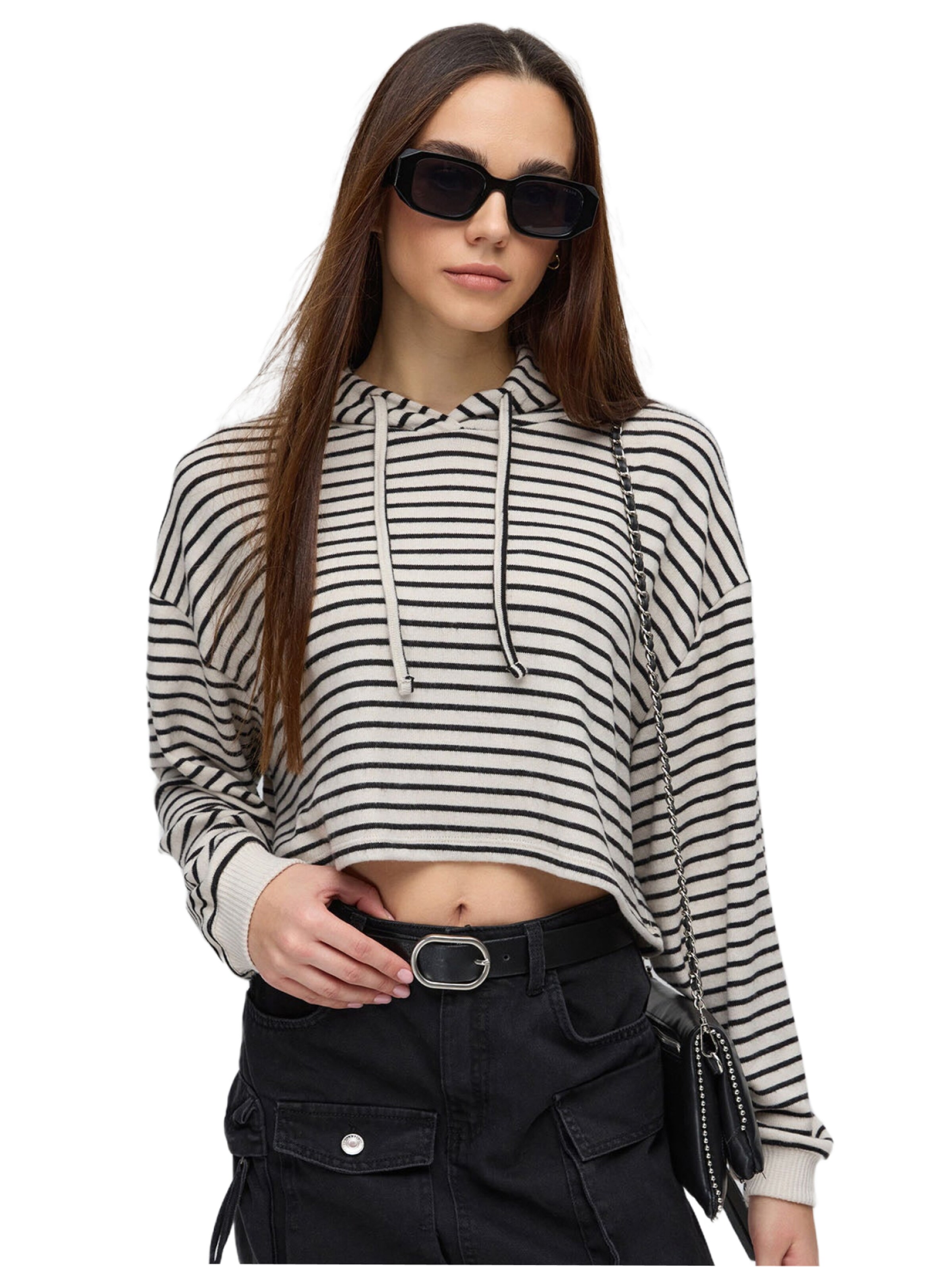 No Matter What Sweatshirt ‘Ball’ in Weiß: Vorderseite