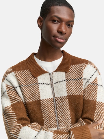 TOM TAILOR DENIM Pletena jopa | rjava barva