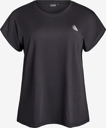 Zizzi Функциональная футболка 'Abasic' в Черный: спереди