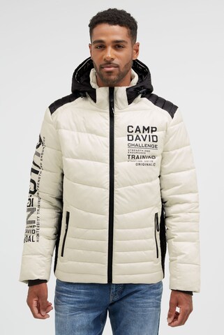 CAMP DAVID Winter Jacket in Beige: front