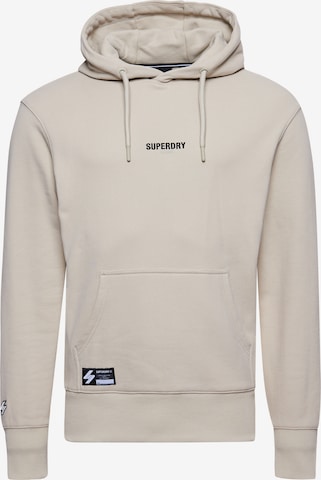 SuperdrySweater majica - bež boja: prednji dio