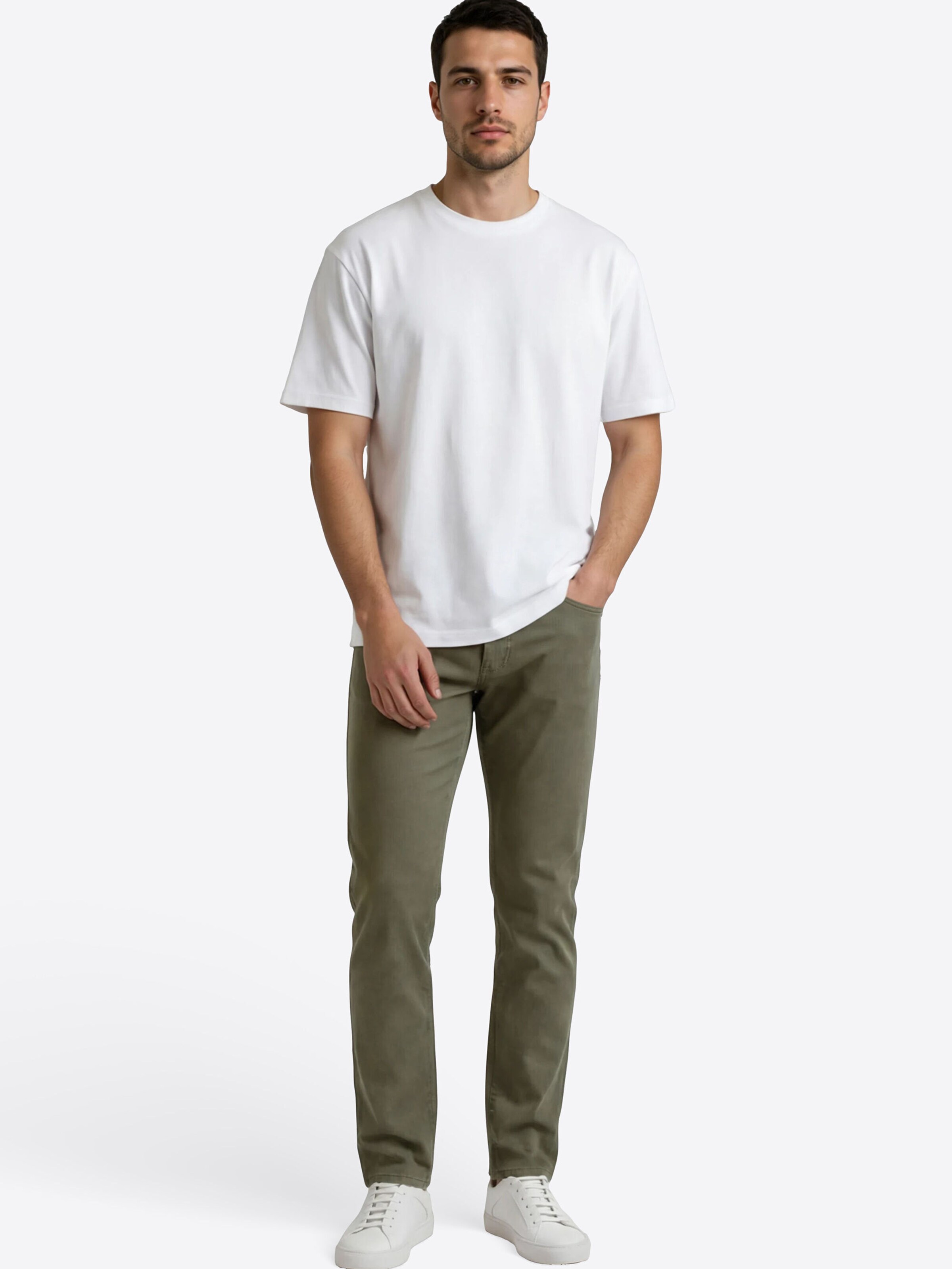 Regular Pantalon 'Laval' PIERRE CARDIN en vert