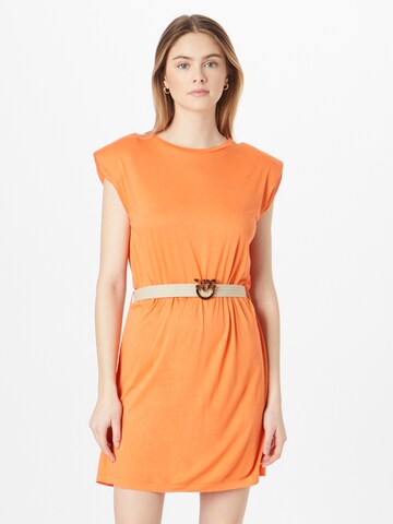 PINKO - Vestido 'LANGHIRANO' em laranja: frente