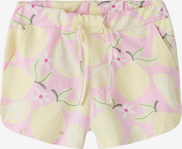 NAME IT - regular Pantalón 'NMFFILUAZ' en amarillo: frente