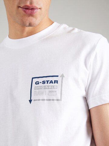 T-Shirt G-STAR en blanc