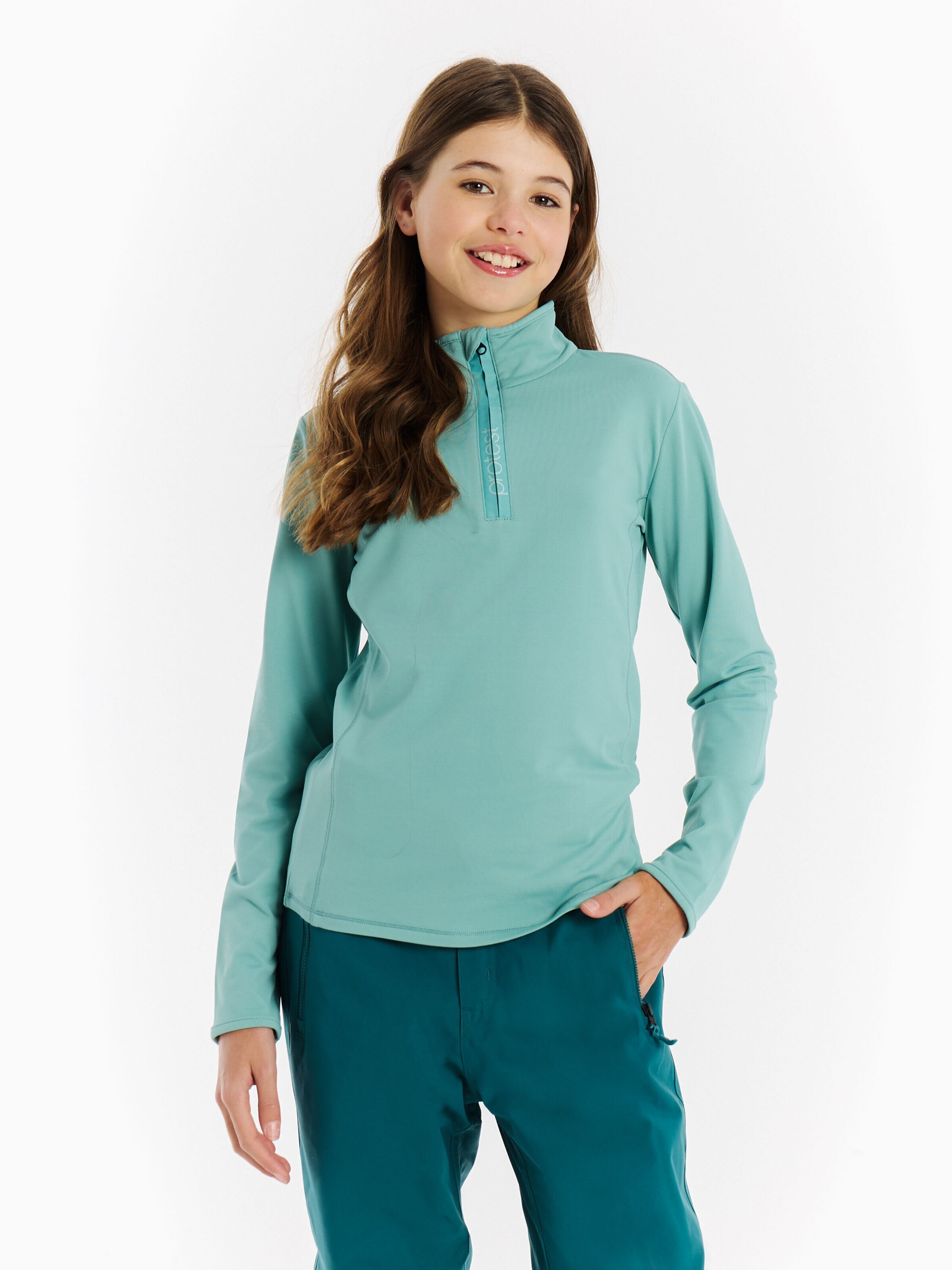 PROTEST Sportief sweatshirt 'REFABRIZOY JR' in Blauw: voorkant