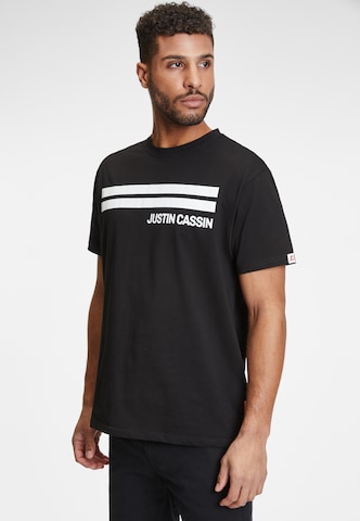 Justin Cassin Shirt in Zwart: voorkant