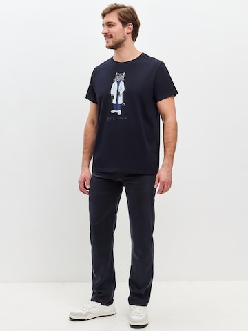 Cat e Lolette Shirt 'Doctor Cat' in Blue