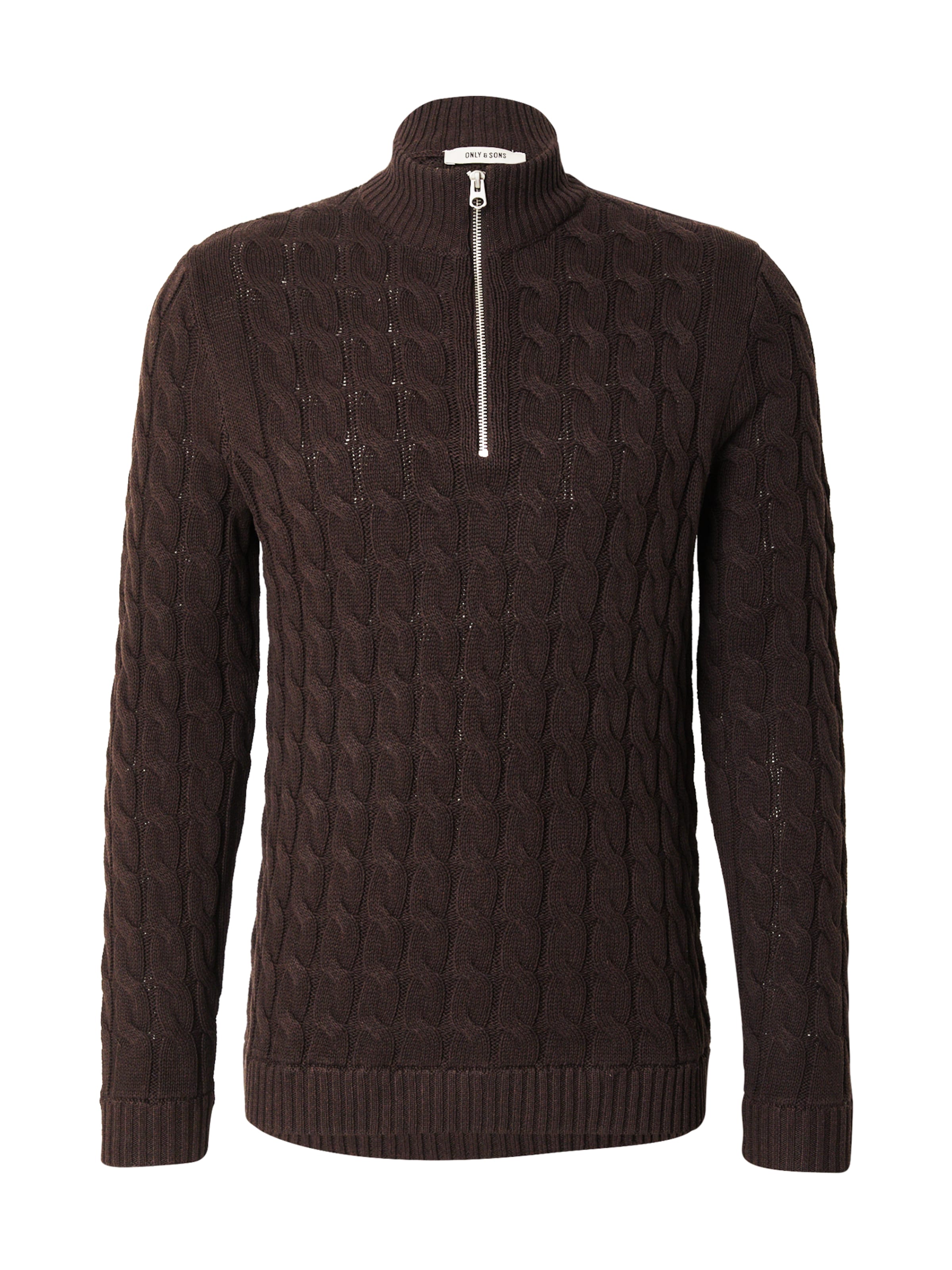 brūns Only & Sons Džemperis 'ONSKICKER': no priekšpuses