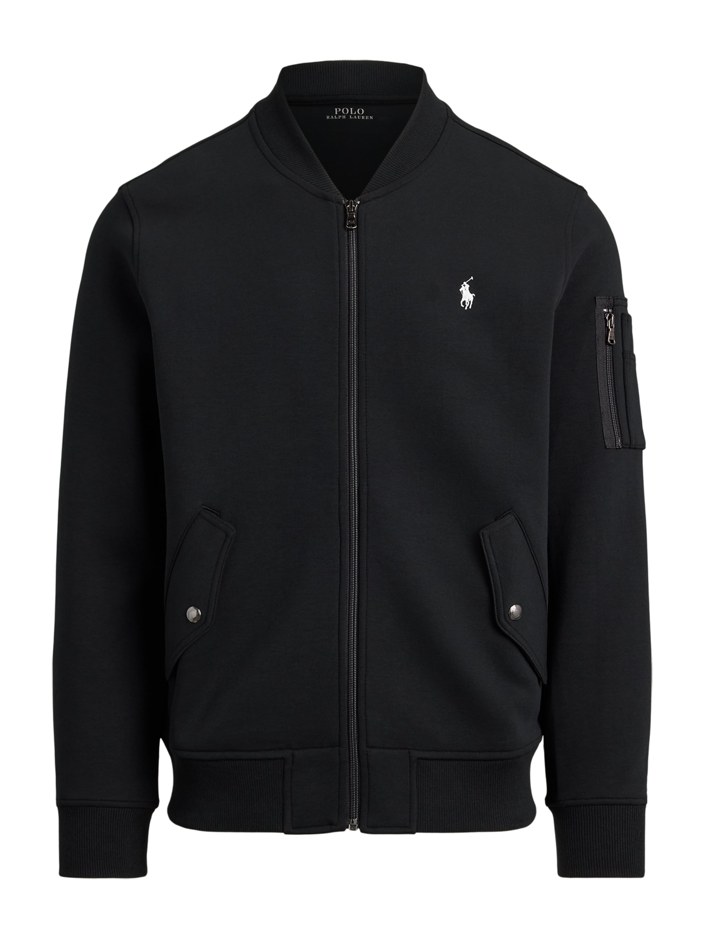 Polo Ralph Lauren Φθινοπωρινό και ανοιξιάτικο μπουφάν σε μαύρο: μπροστά