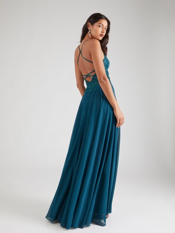mascara Evening Dress in Blue