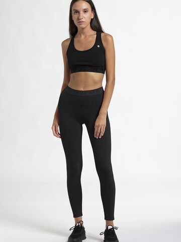 DEHA Skinny Sports trousers in Black: front