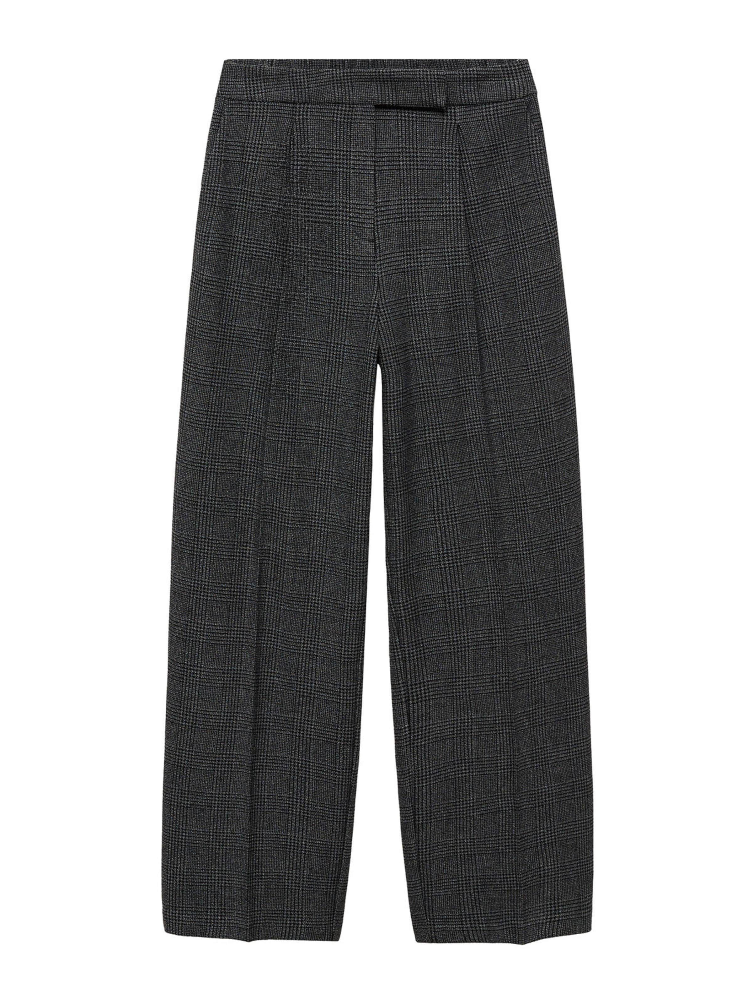 MANGO Regular Pantalon 'Bel' in Zwart: voorkant
