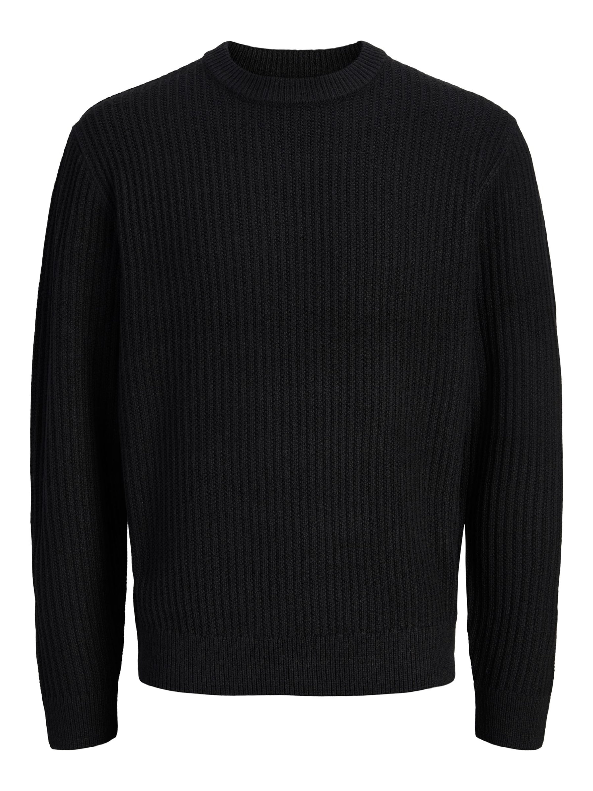 JACK & JONES Sweater 'JJSage' in Black: front