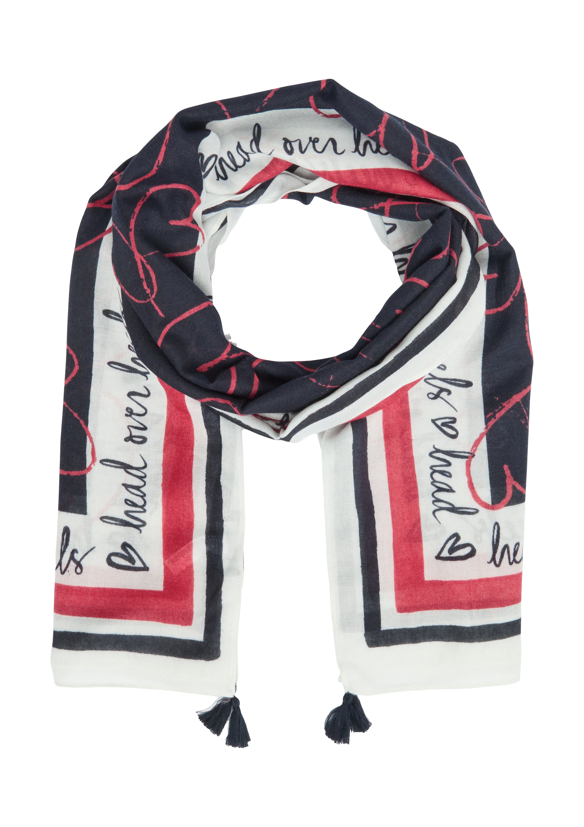 Foulard s.Oliver BLACK LABEL en bleu : devant