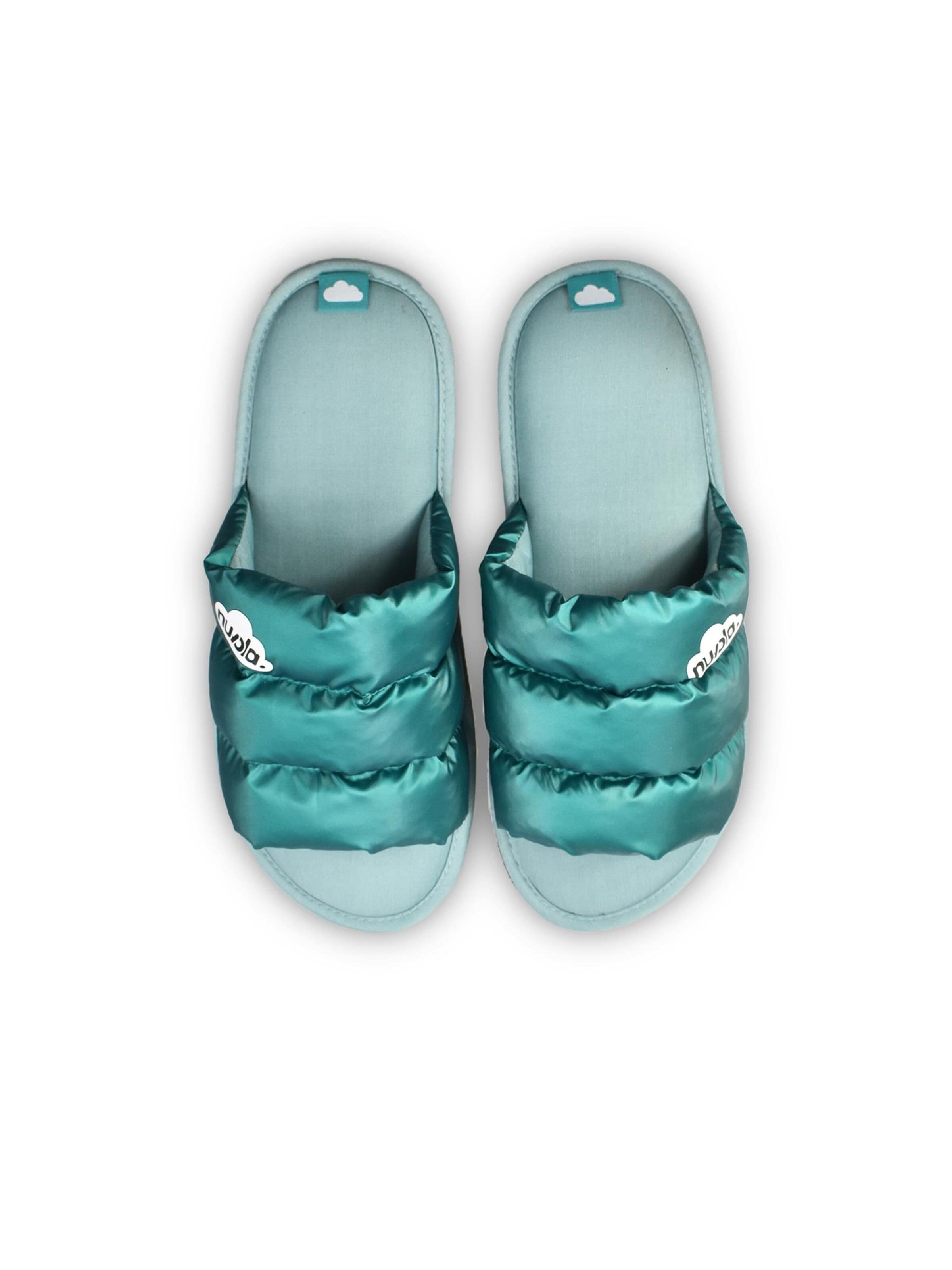 Nuvola. - Zapatillas de casa 'Zueco Spring' en verde