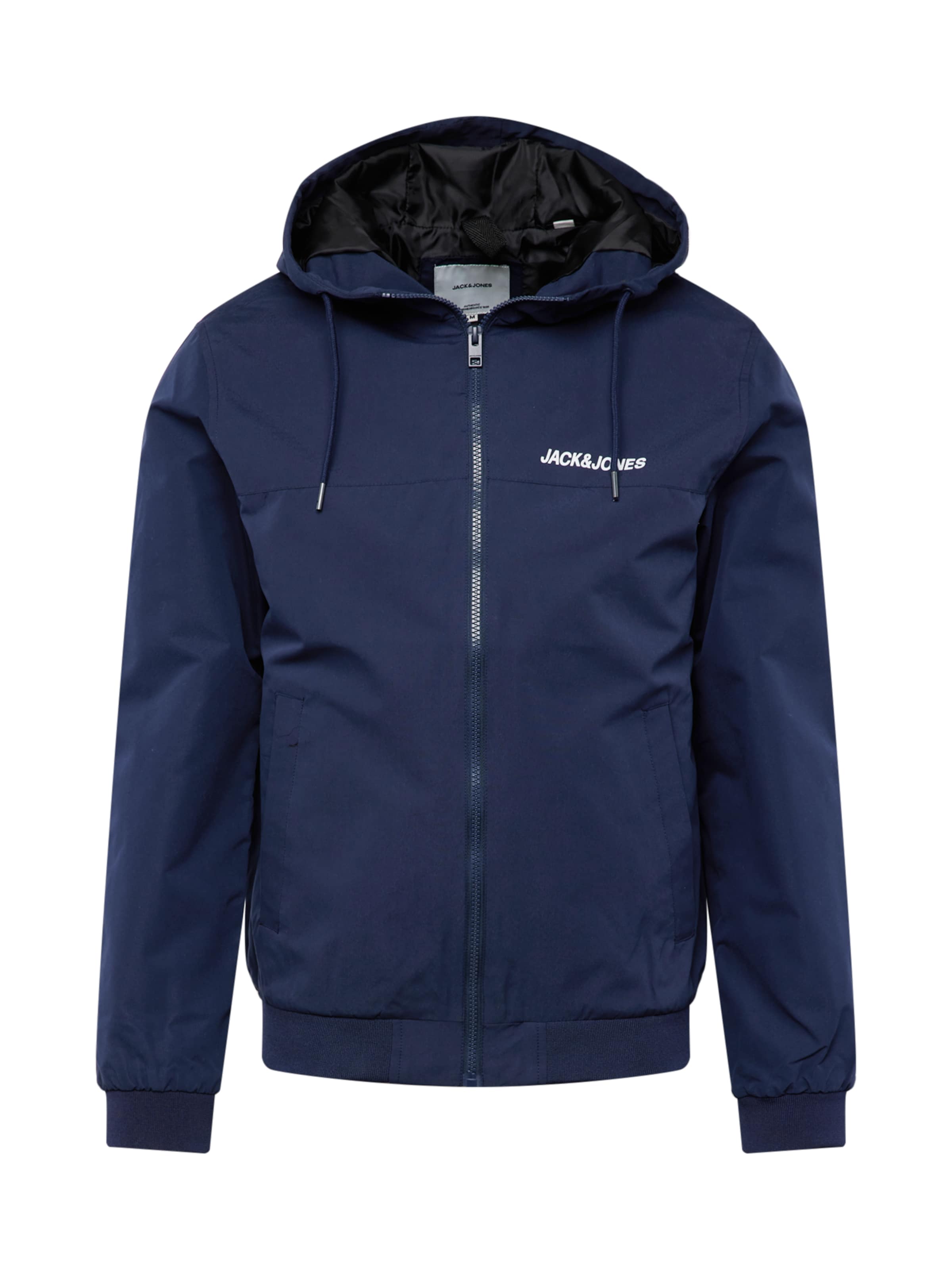 JACK & JONES Přechodná bunda 'Rush' – modrá: přední strana