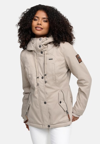 Parka d’hiver 'Bikoo' MARIKOO en beige : devant