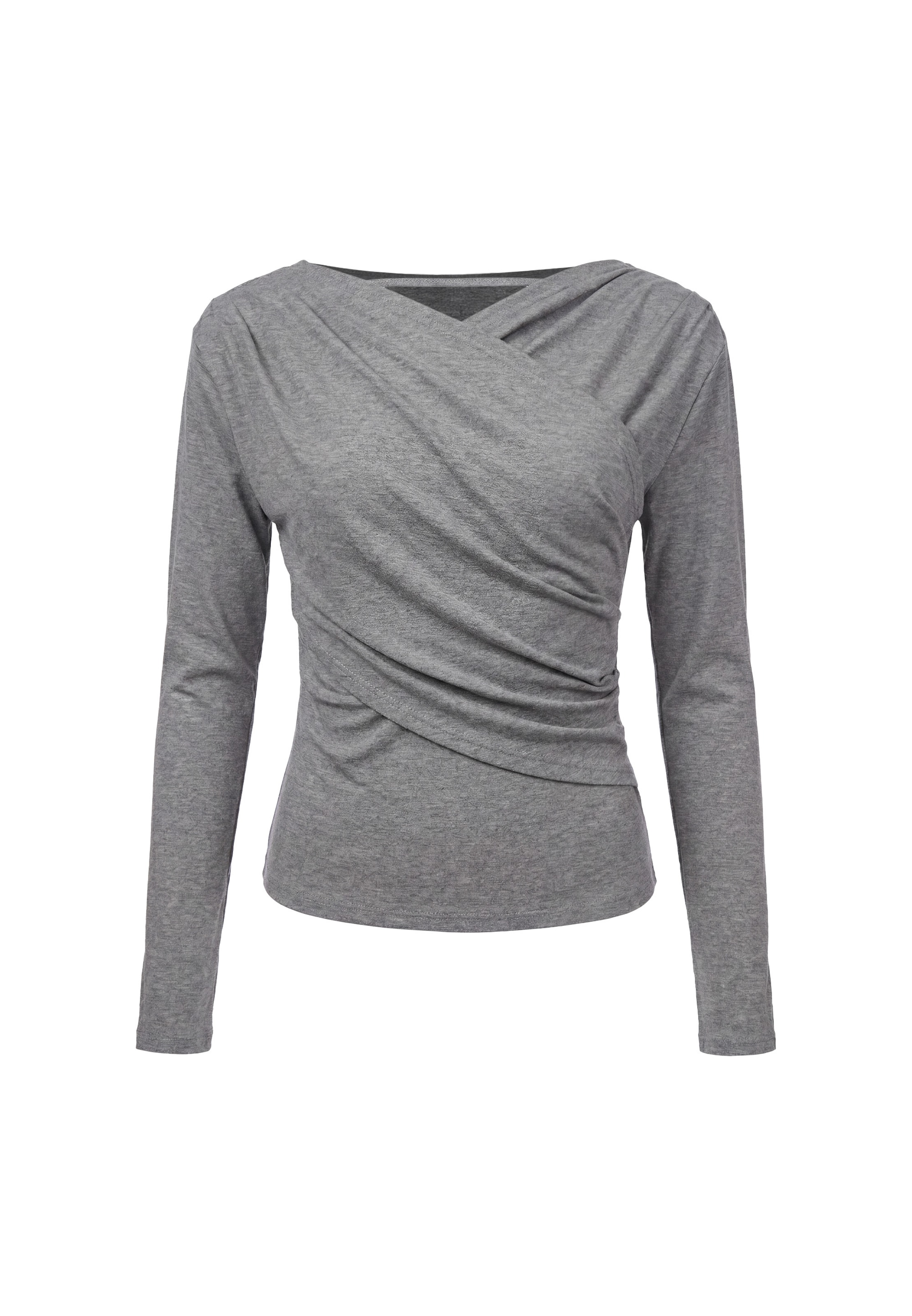 faina Shirt in Grijs: voorkant