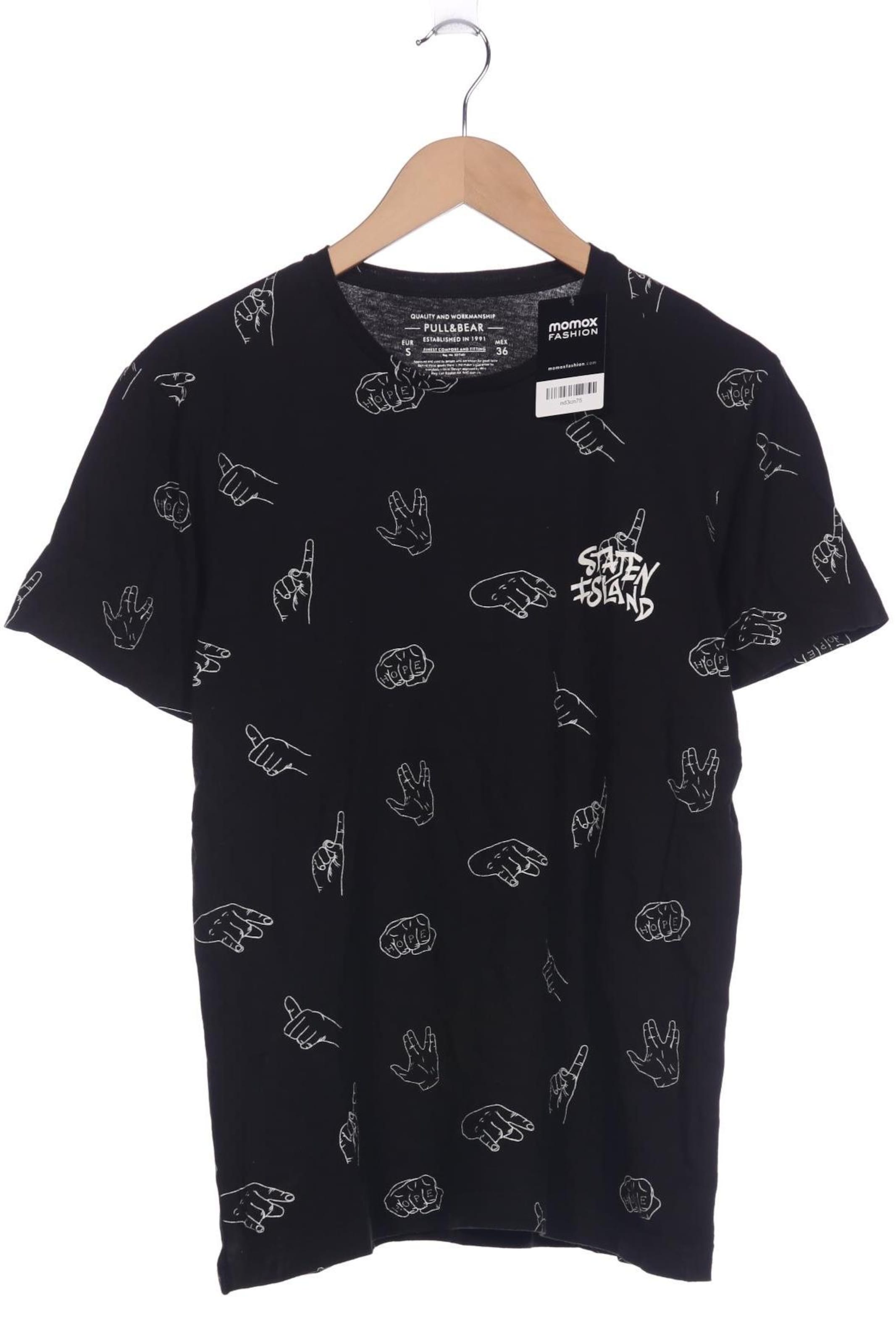Pull&Bear T-Shirt S in Schwarz: Vorderseite