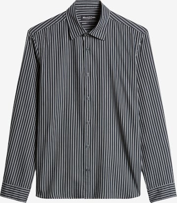 Marc O'Polo Button Up Shirt in Blue: front