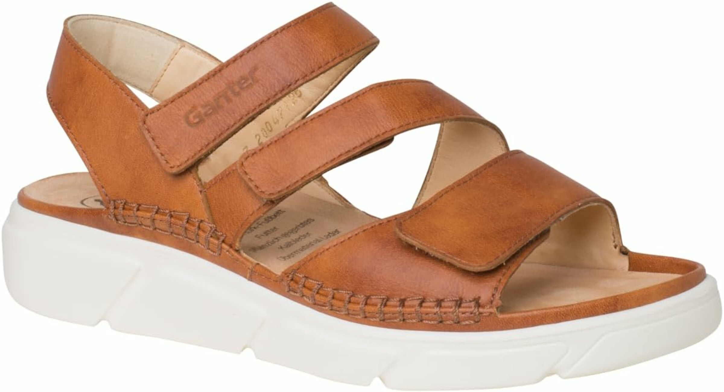 Ganter Strap sandal in Brown: front