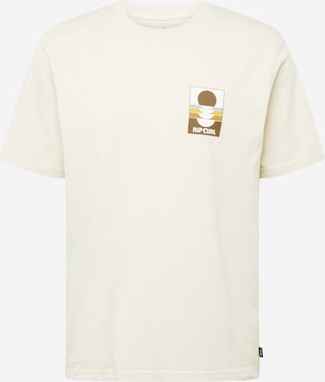 T-Shirt 'SURF REVIVIAL' RIP CURL en beige : devant