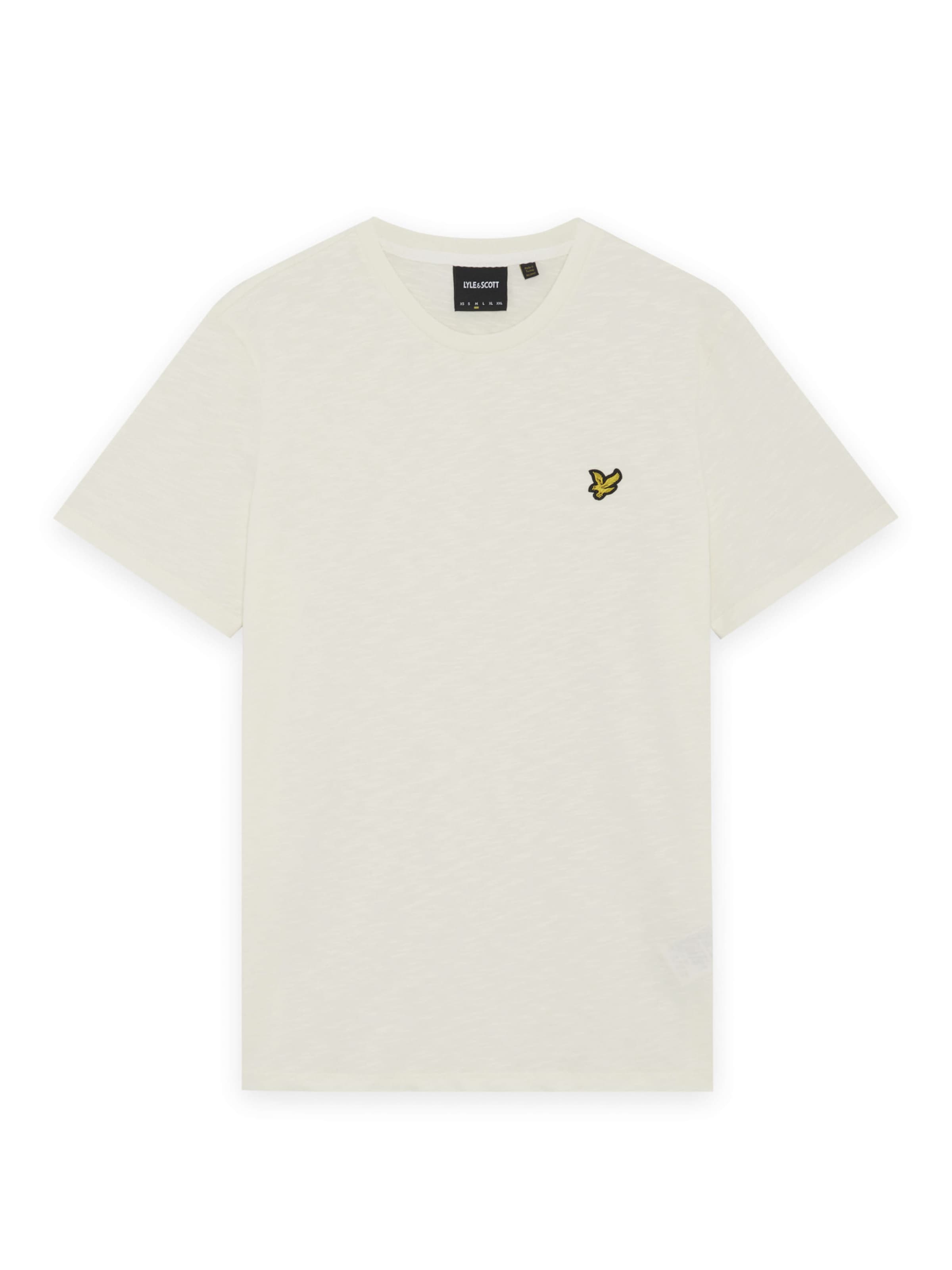T-Shirt 'Fine Slub' Lyle & Scott en beige : devant
