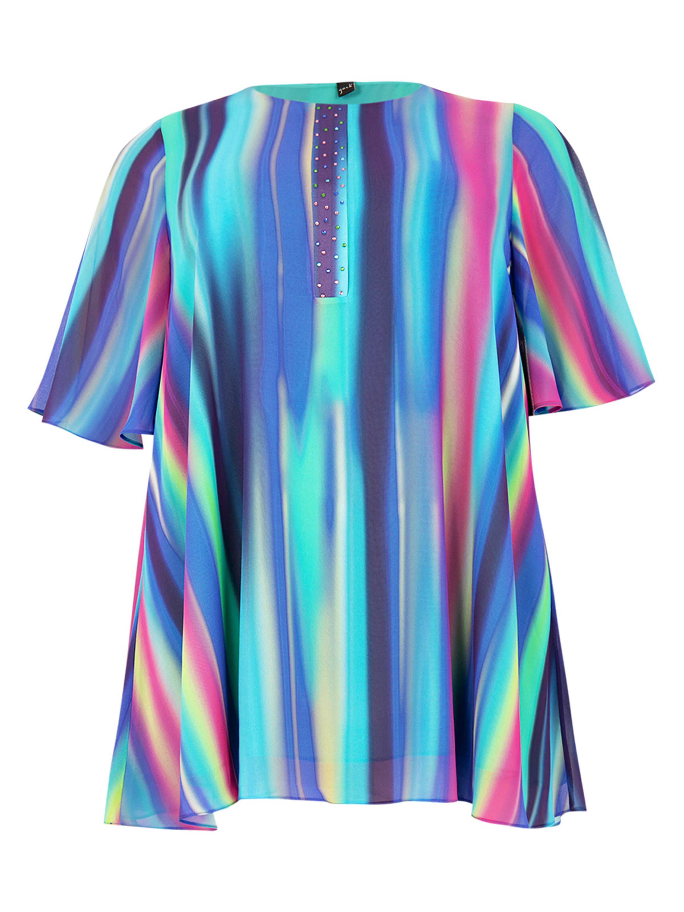 YOEK Tuniek 'Trumpet' in Gemengde kleuren: voorkant