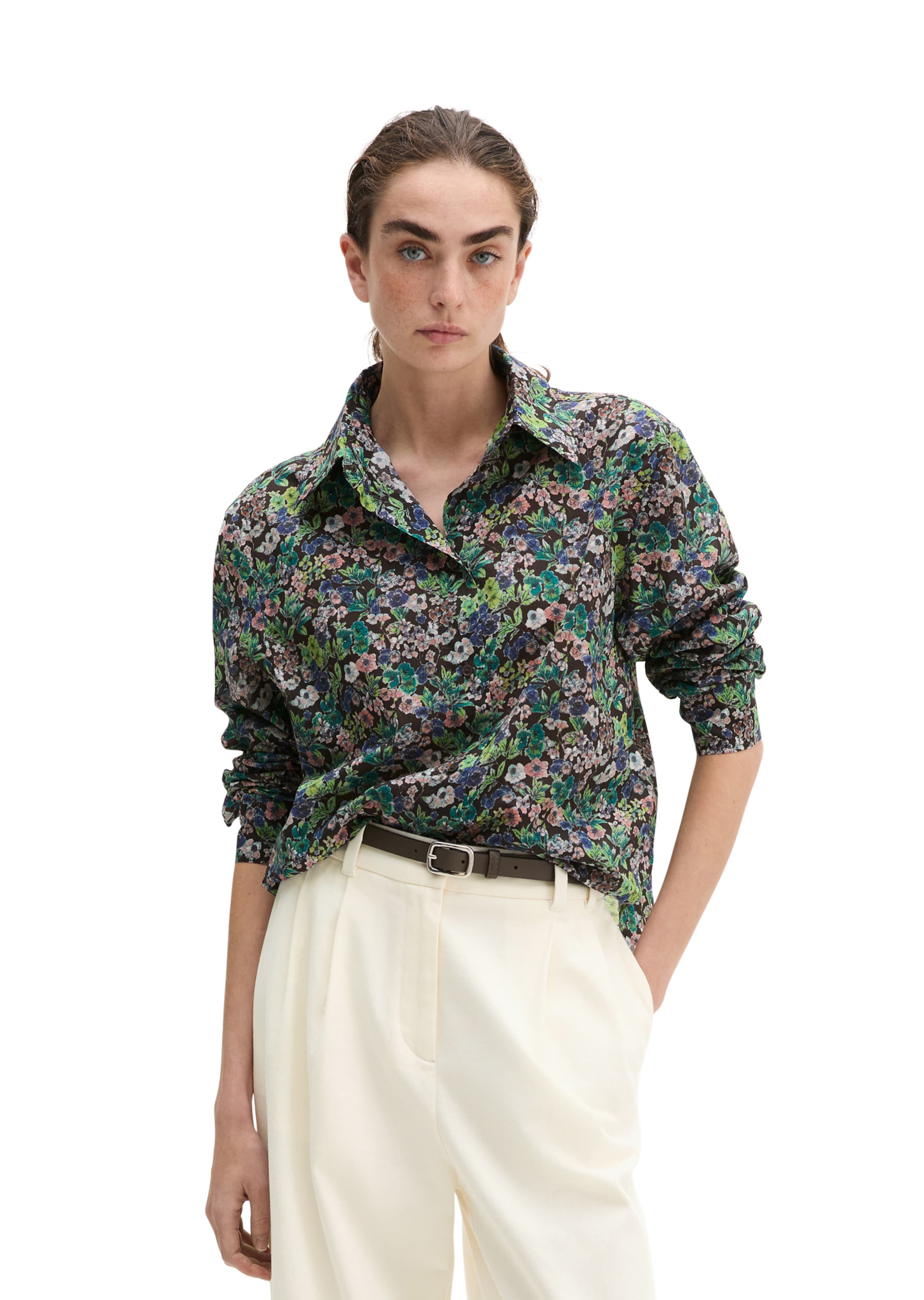 Marc O'Polo Bluse in Braun: Vorderseite