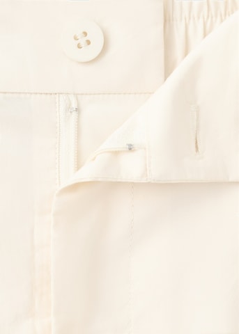 MANGO Wide Leg Hose in Gelb