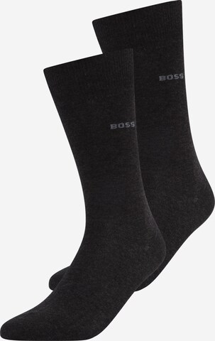 BOSS Socks in Grey: front