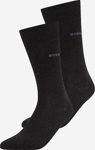 Chaussettes BOSS Orange en gris : devant